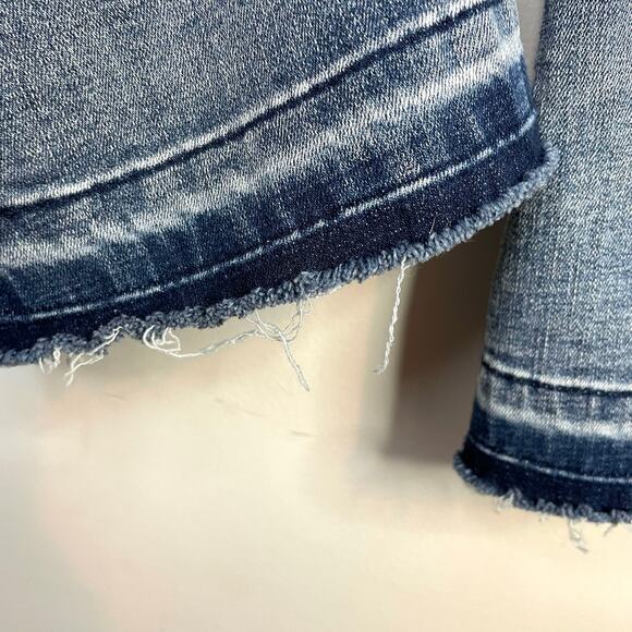 NYDJ Fiona Slim Ankle Crop Flare Tummy Tuck Shadow Stripe Jeans Womens 20W 20 W - Picture 12 of 16